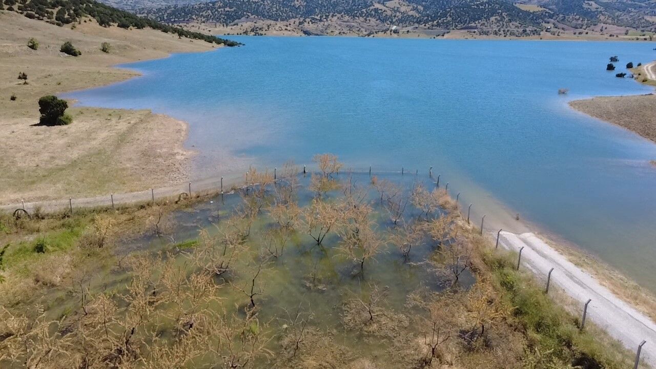 Yozgat’ta Badem Ağaçları Sular Altında Kaldı (1)