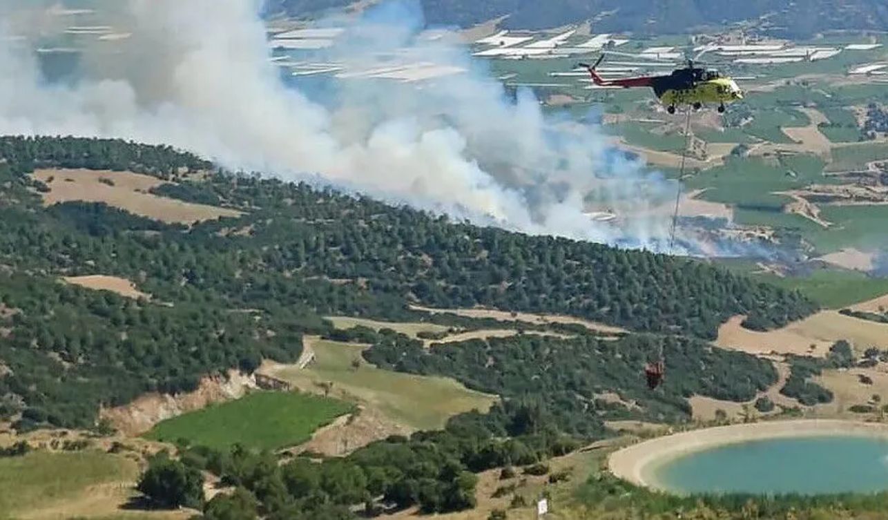 Balıkesir Ve İzmir'de Çıkan Yangınlara Yoğun Müdahale Sürüyor (2)