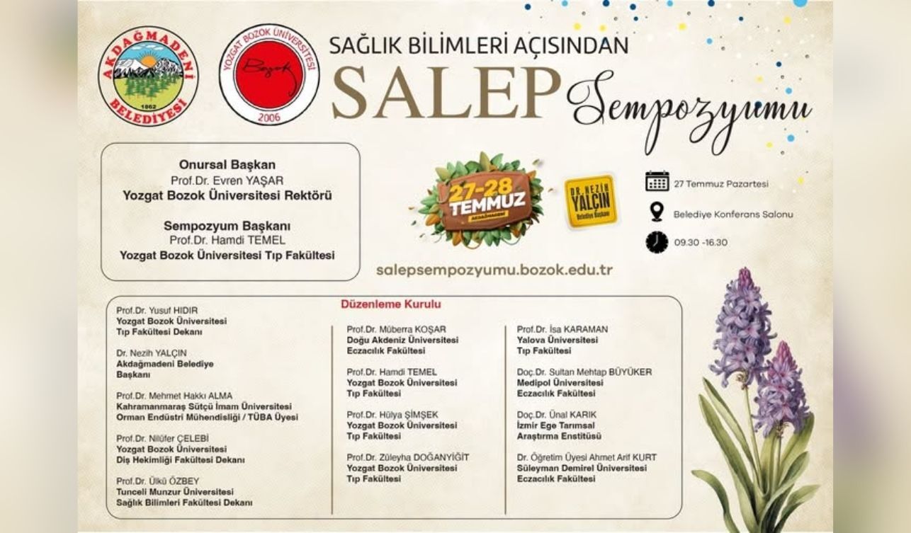 Akdağmadeni'nde Sağlık Bilimleri Açısından Salep Sempozyumu Düzenlenecek (2)