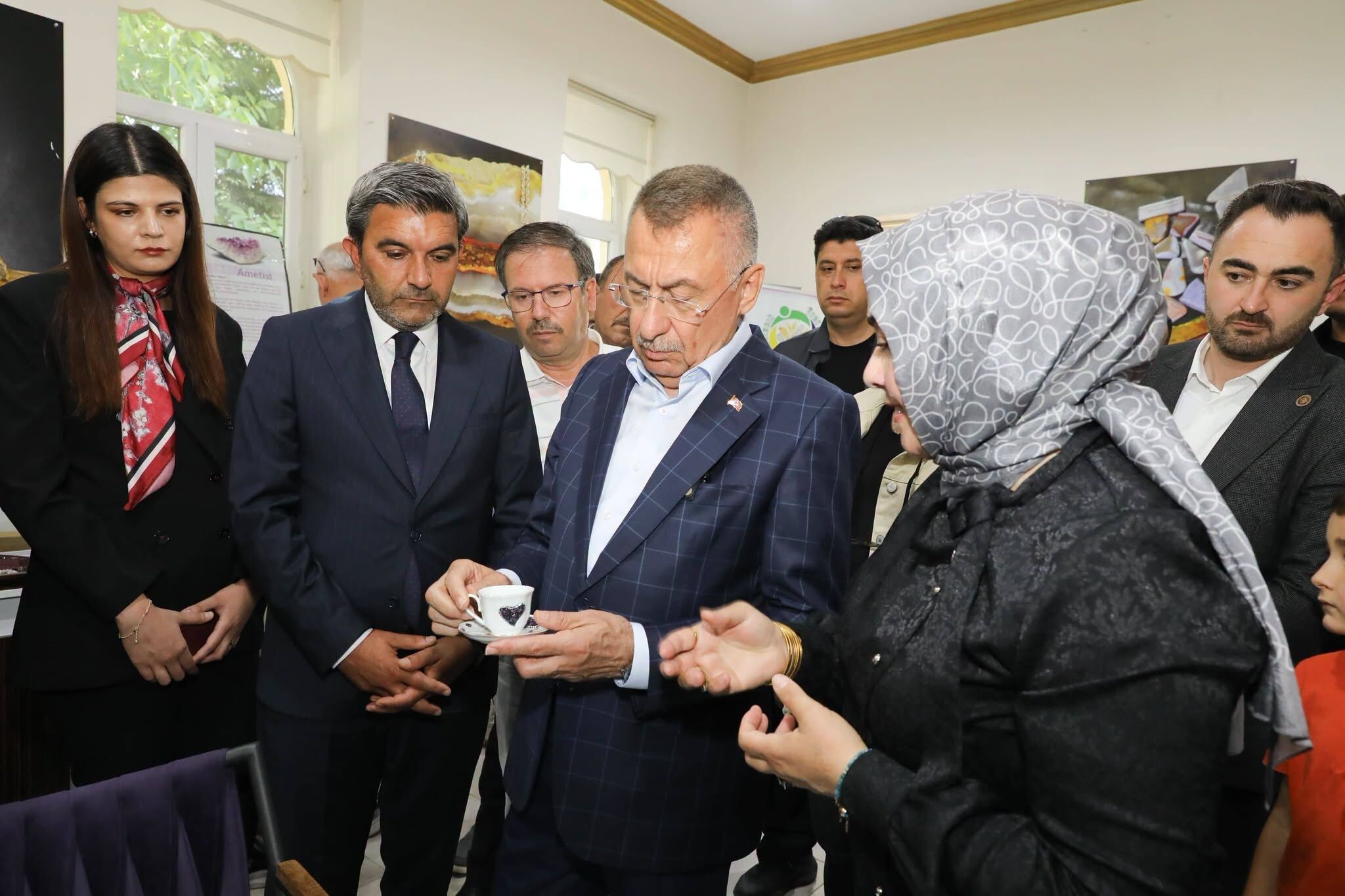 Fuat Oktay, Aydıncık Kadın Girişimi Kooperatifi'ni Ziyaret Etti (3)