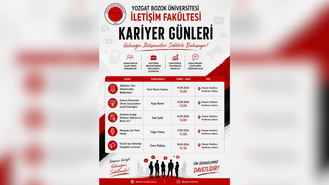 Yobü İletişim Fakültesinde Kariyer Günleri Başlıyor (1)