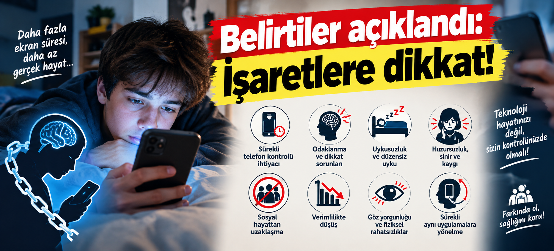 Teknoloji Bağımlılığında Uyarı İşaretleri